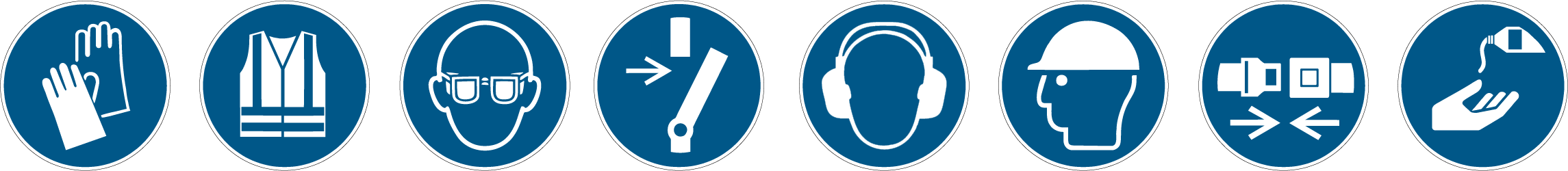 Symbolreihe Arbeitssicherheit