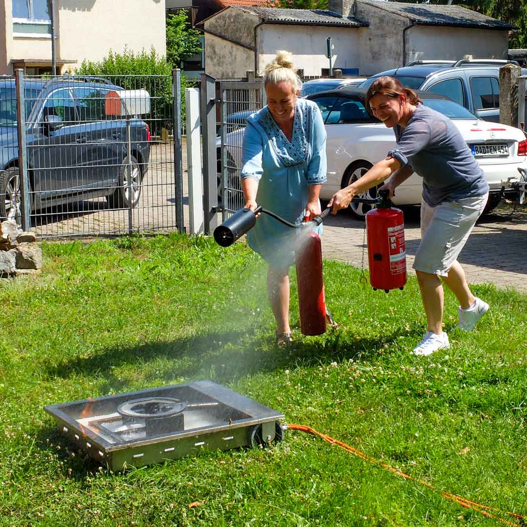 Feuerloescher-Training Villa Kunterbunt