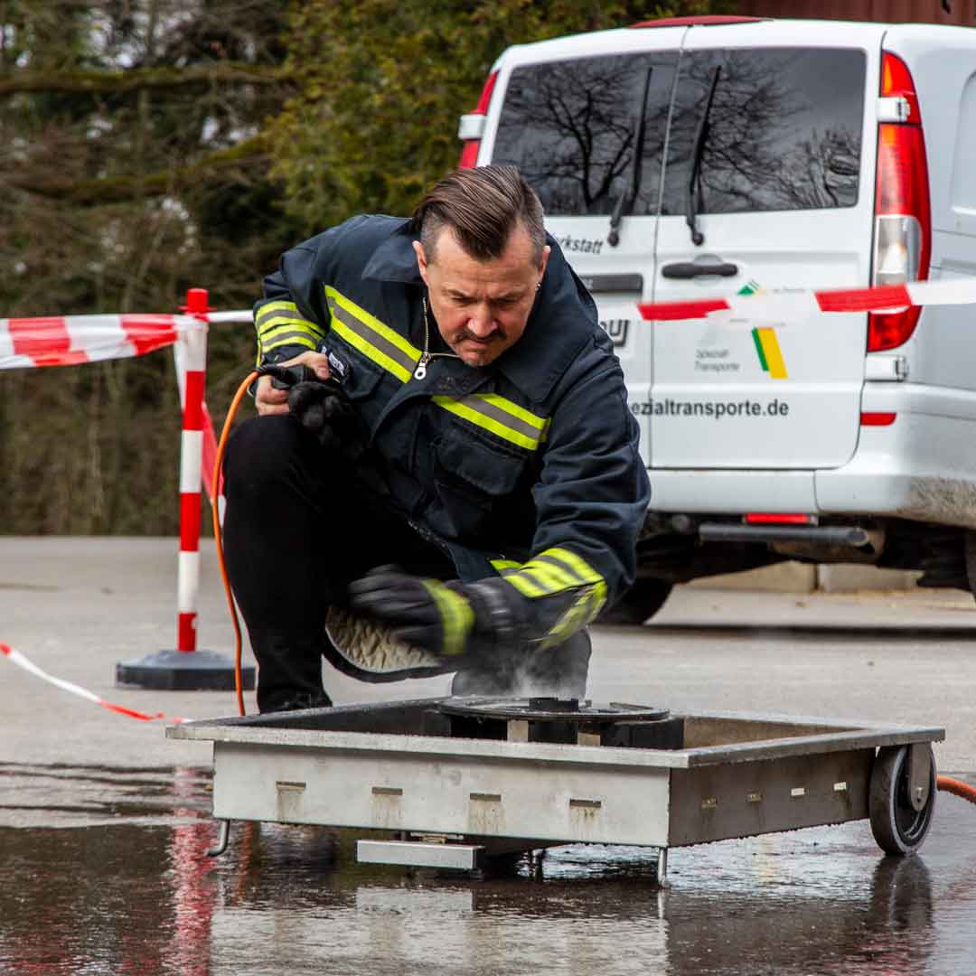 Vorbereitung zum Feuerlescher-Training