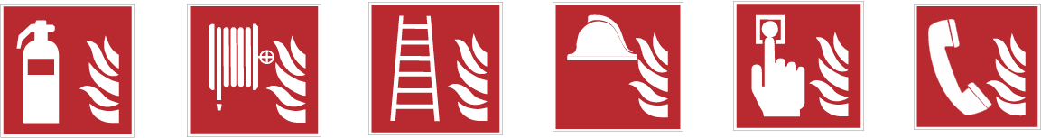 Symbolreihe Brandschutz